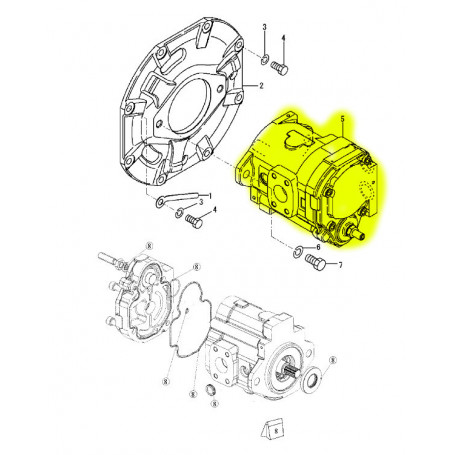 Yanmar SV17, SV17E, SV17-EX2 Hydraulikpumpe