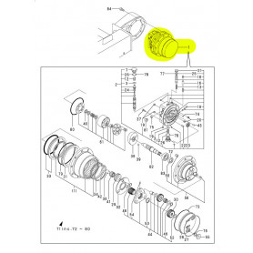 Yanmar SV08-1, SV08-1A, SV08-1AS, SV08-1EX Fahrmotor
