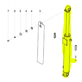 Yanmar SV16 Version 0 bis YCE0SV16 KFBU03774, SV18 Version 0 bis YCE0SV18 HFBV05411 Auslegerzylinder