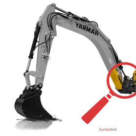 Bolzen und Büchsen Kit - Auslegerfuß für Yanmar B15-3, B15-3EX, B17-3