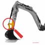 Bolzen und Büchsen Kit - Löffelgelenk für Yanmar B12-3, B15, B15-3, B15-3EX, B15-EX, B17-2, B17-3, B18