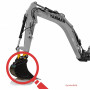 Bolzen Kit - Löffel für Yanmar B25V/-1/27-2/-2A/30V/37-2/-2A/37V,SV26, VIO25-3/-4/30-1/-2/-3, VIO35-2/-3, VIO38U/40-1/33U
